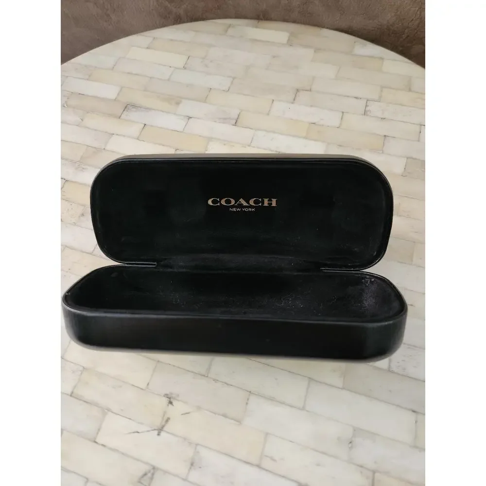 Coach New York Black Hard Clam Shell Eyeglasses or Sunglasses Case EMPTY